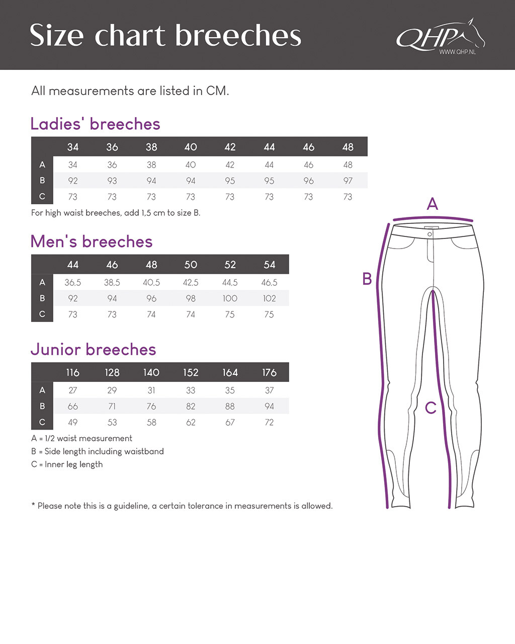 Riding tights Eden Junior full grip