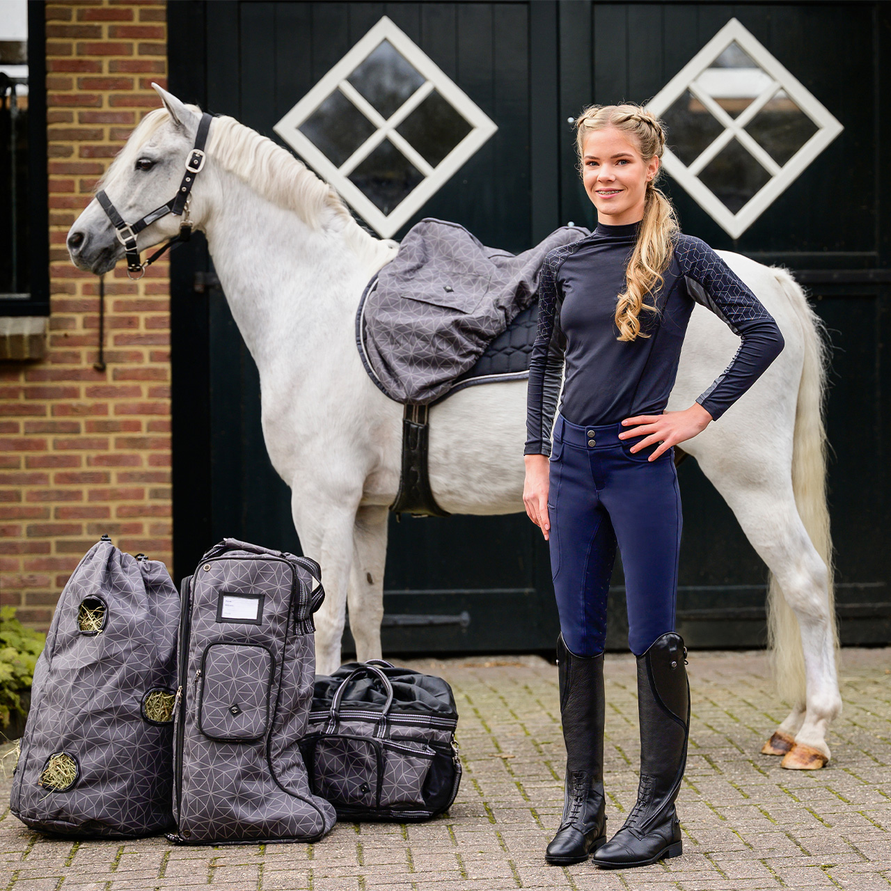 Breeches Lymee softshell Junior full grip