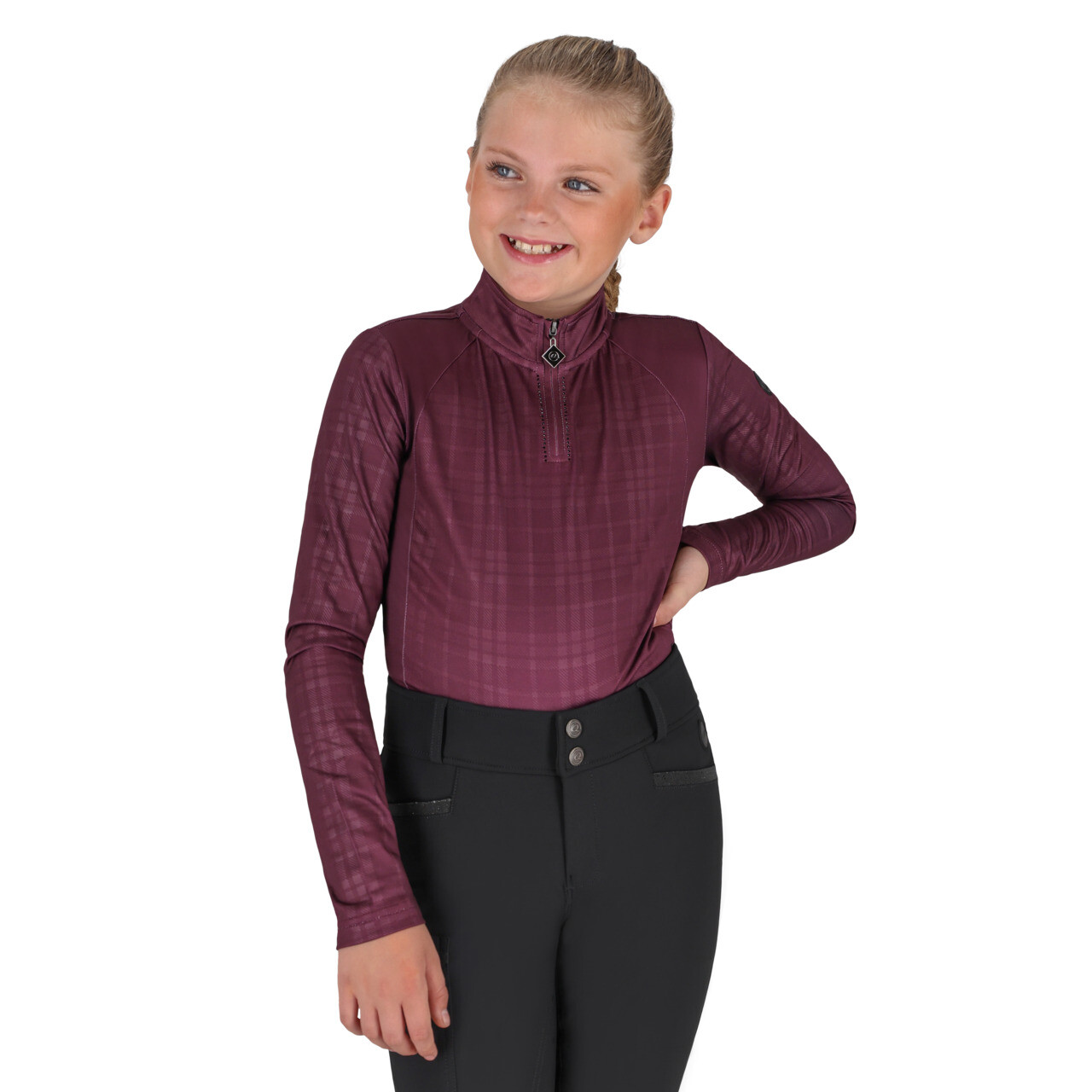 Sportovní košile Zahra Junior vínově červená