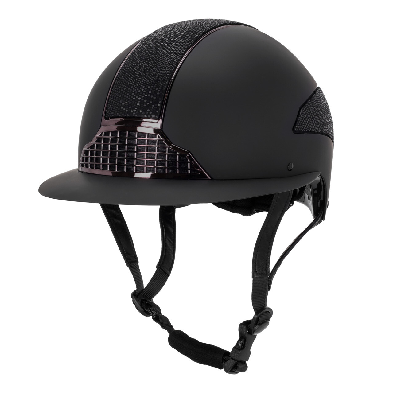 Jezdecká helma QHP Detroit s polo kšiltem