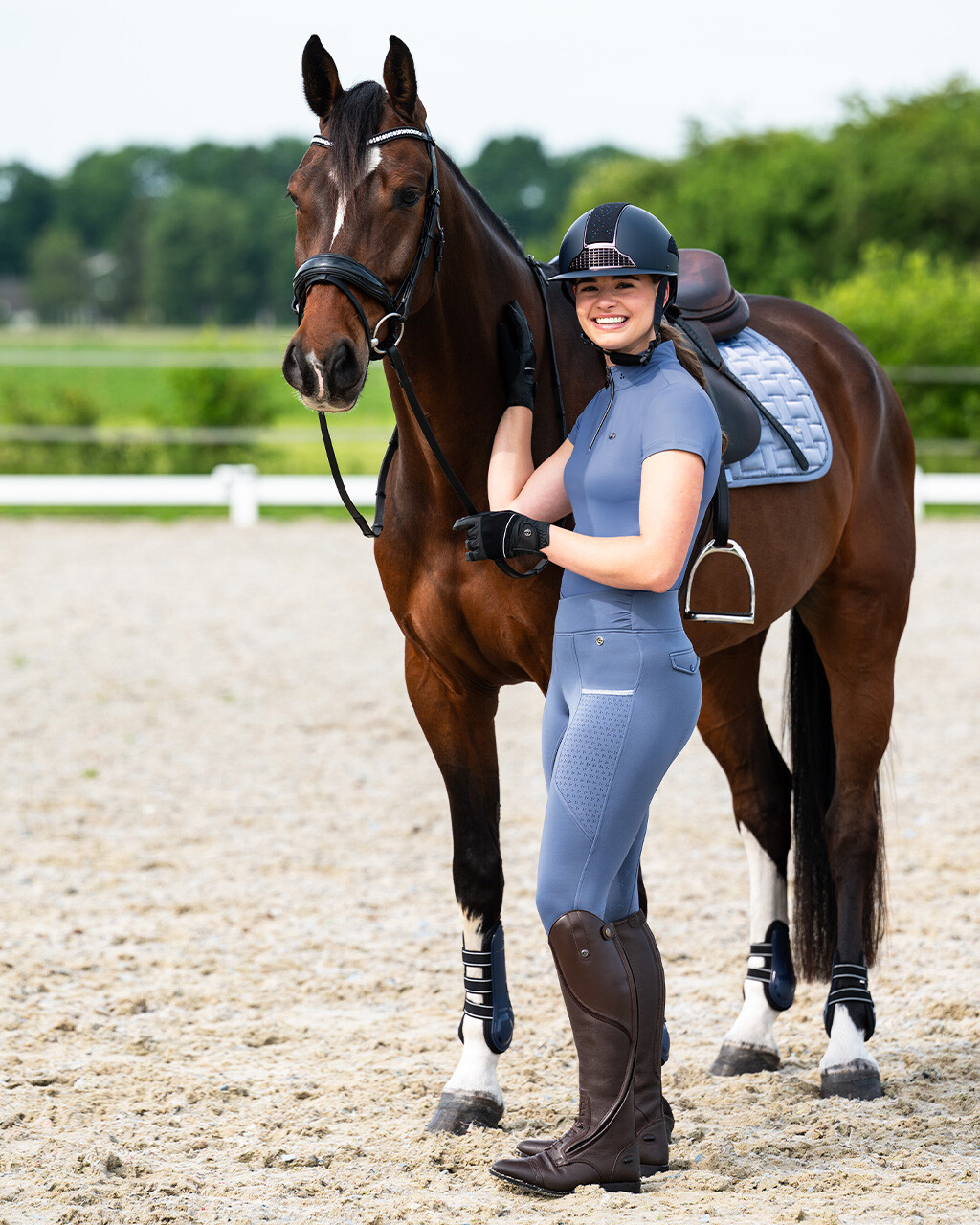 Riding tights Aubree leg grip