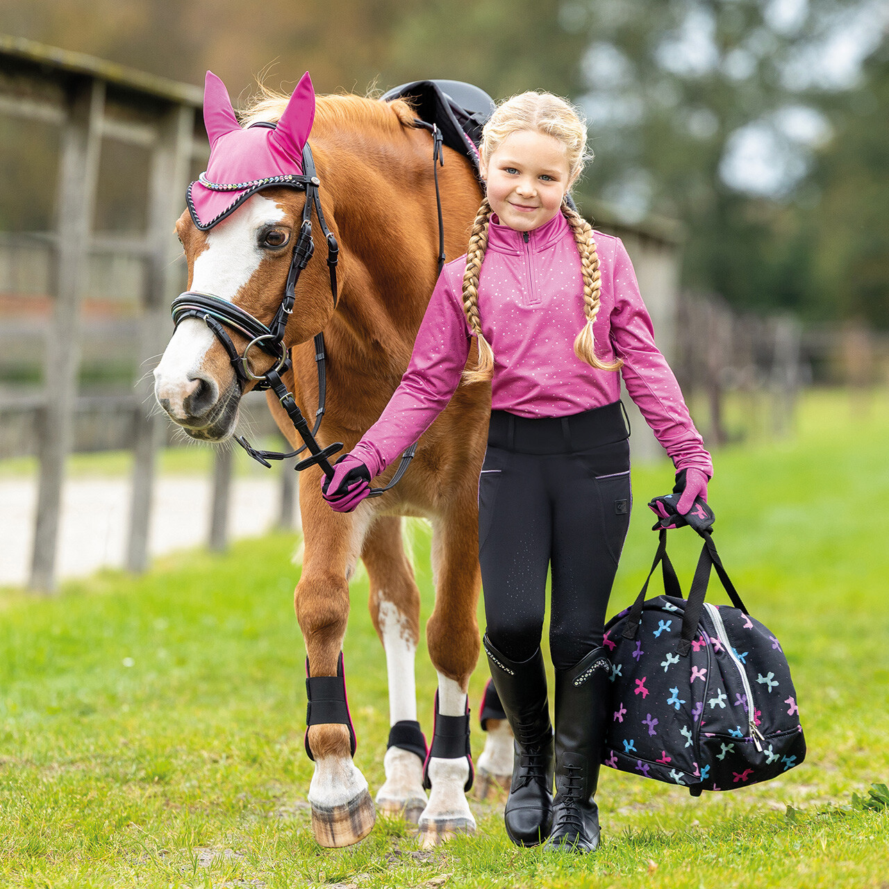 Riding tights Isalyn Junior full grip