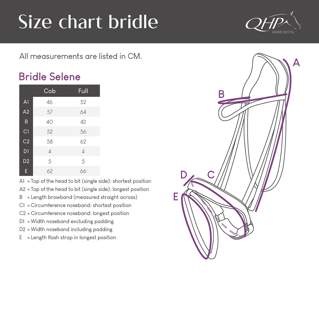 Bridle Selene incl. reins
