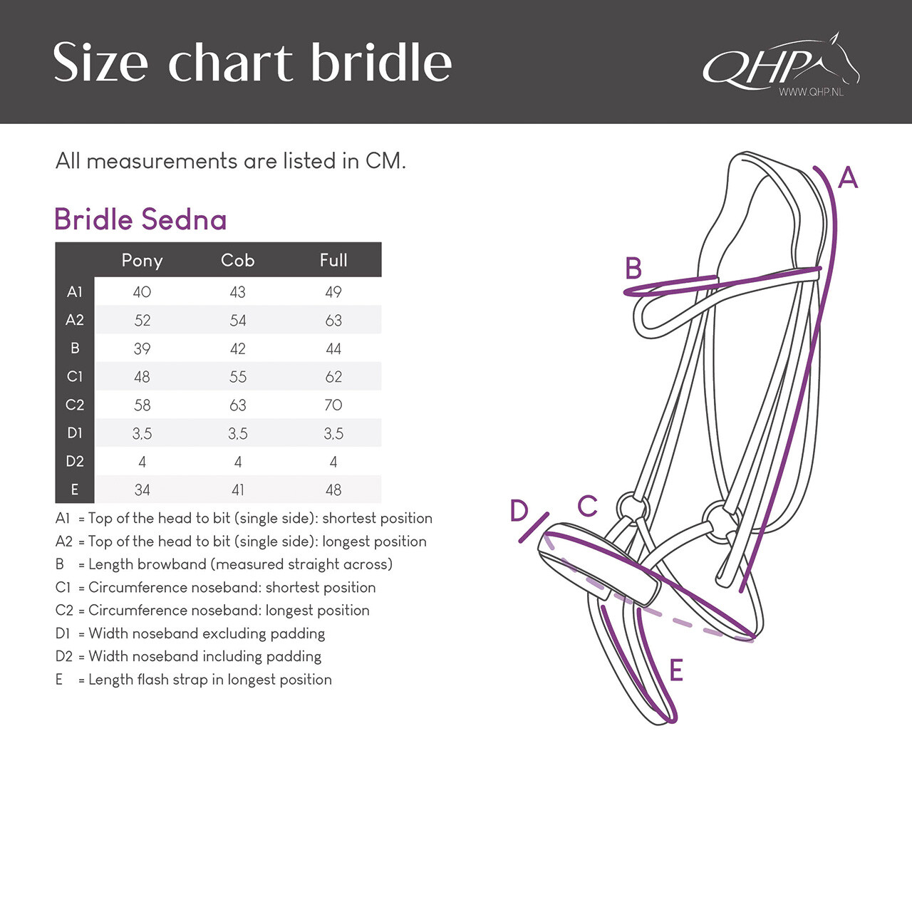 Bridle Sedna incl. reins