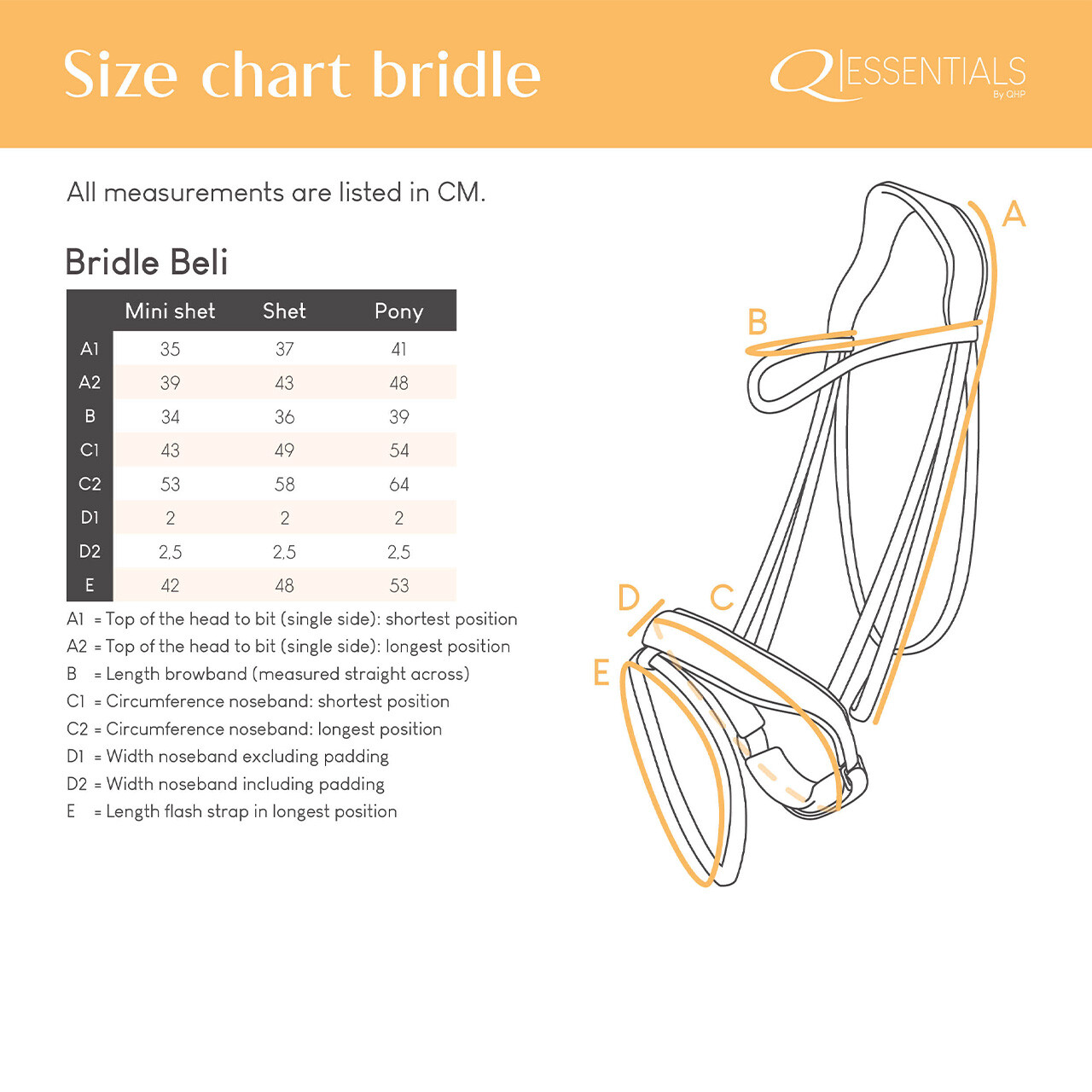 Bridle Beli incl. reins