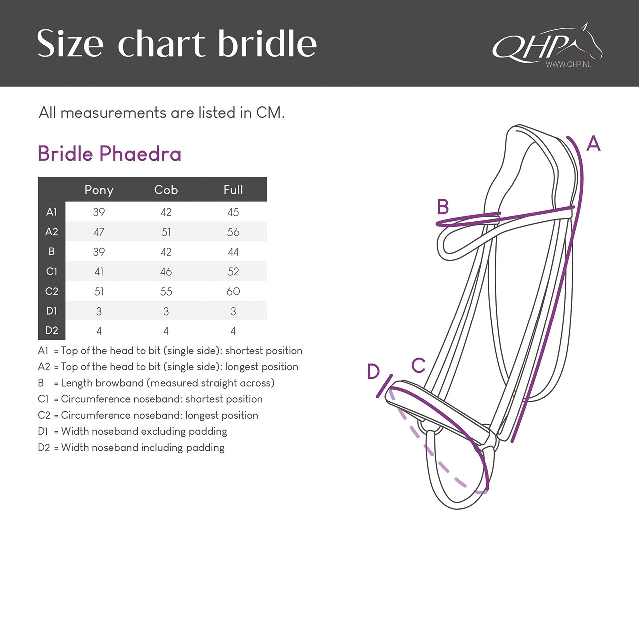 Bridle Phaedra incl. reins