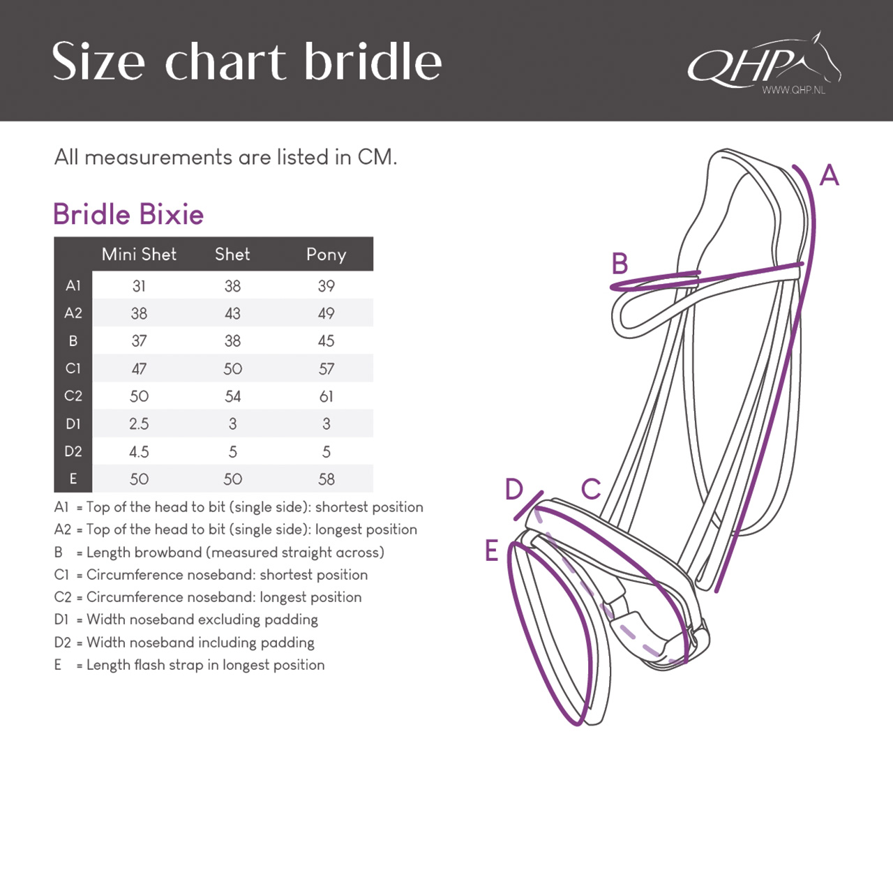 Bridle Bixie incl. reins