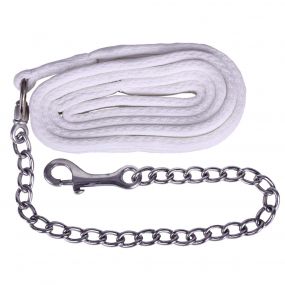 Leadrope with chain soft White 2m