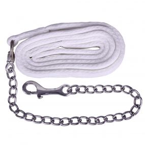 Lead rope with chain soft White 2m