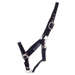 Head collar lined Black Extra full