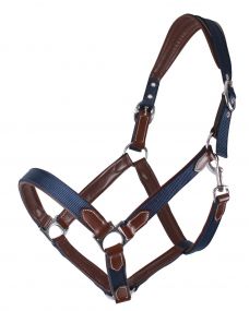 Head collar combi Navy/brown Full