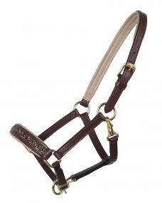 Head collar foal leather Lupine Brown/beige Full-foal 04