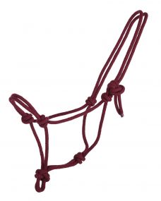 Rope halter basic Burgundy Mini Shet