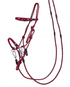 Rope halterset multifunctional Burgundy Extra full