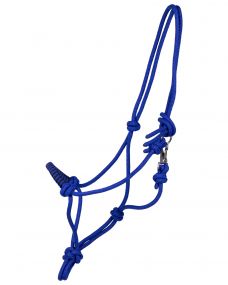 Rope halter with clip Cobalt blue Full