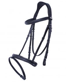 Bridle luxury stitched Black Full