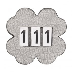 Number holder Clover Silver