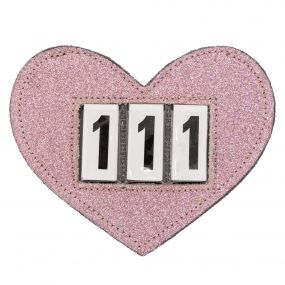 Number holder Heart Pink