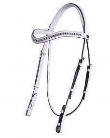 Show bridle Luxe White Full