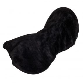 Saddle seat cover super soft Black