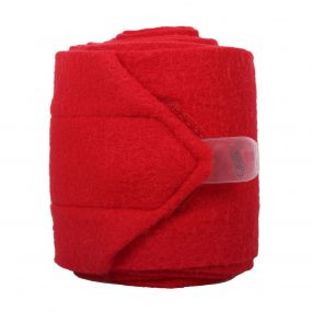 Fleece bandages Bright red 3m