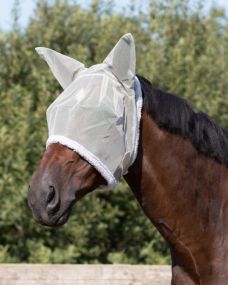 Fly mask with ear protection Grey Mini Shet