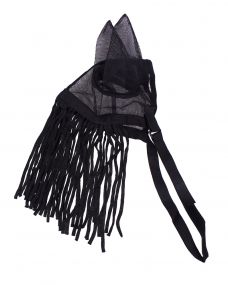 Anti-fly fringe with ears Black Full