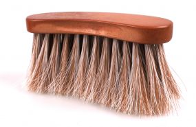 Curved dandy brush Timber Brown 10 pieces