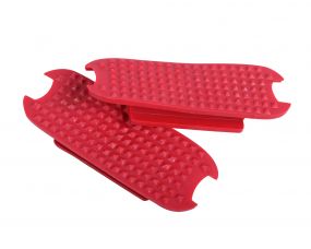 Stirrup pads Color Bright red 12cm