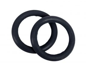 Safety stirrup elastic rings Black