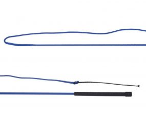 Lunging whip divisible Cobalt blue 1.80m