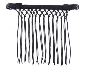 Anti-fly fringe Knotted Black Full
