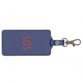 SOS Saddle label Navy