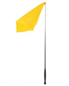 Training stick with flag Yellow 110cm