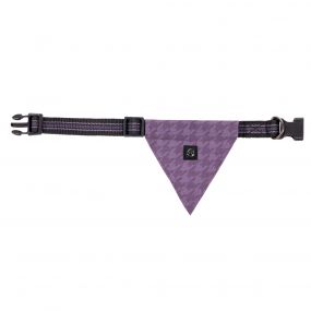 Dog collar with bandana collection Amethyst L