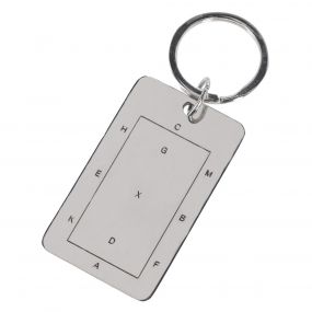 Key chain Dressage Arena Silver