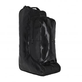 Combi boots-helmet bag Croco Black