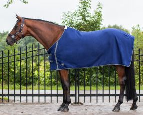 Fleece rug basic without cross surcingles Blue 215