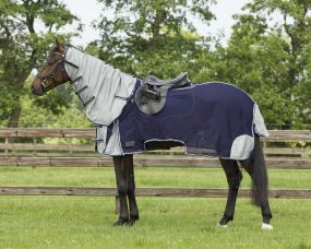 Exercise fly sheet with Neck Blue 215