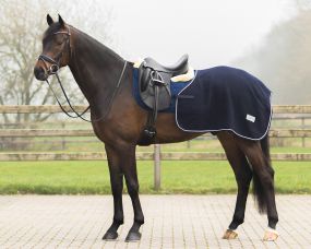 Exercise rug wool Quarter Navy XL