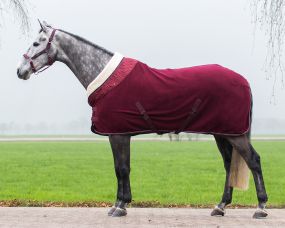 Fleece rug Brilliance Porto red 215