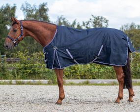 Turnout rug luxury fleece Navy 215