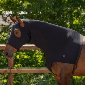 Elastic neckprotector with zipper Black L