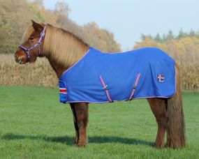 Fleece rug Icelandic Cobalt blue 175