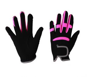 Glove Multi Color Black/fuchsia L