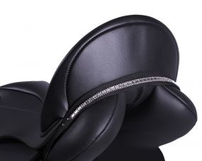 Saddle jewel Brittany Black/silver Full