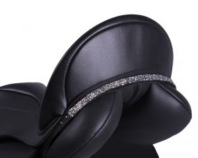 Saddle jewel Lupine Black/silver Full