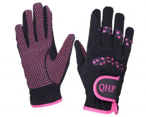 Glove Multi Star Black/fuchsia S