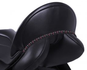 Saddle jewel Chianti Black/burgundy Full