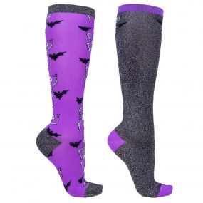 Knee stockings Halloween (2-pack) Skeleton 39-42